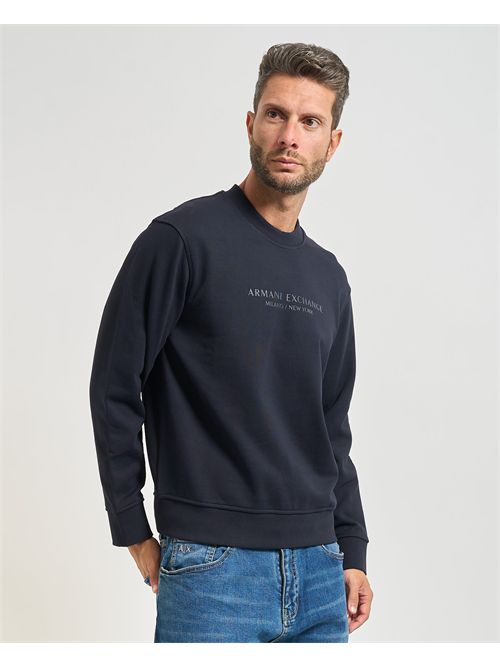 Felpa uomo Armani Exchange con logo frontale ARMANI EXCHANGE | XM001284-AF20934UB101